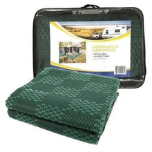 Caravan Annex Mat 2.5M x 4M  Foam Mesh Breathable and Anti Slip Green