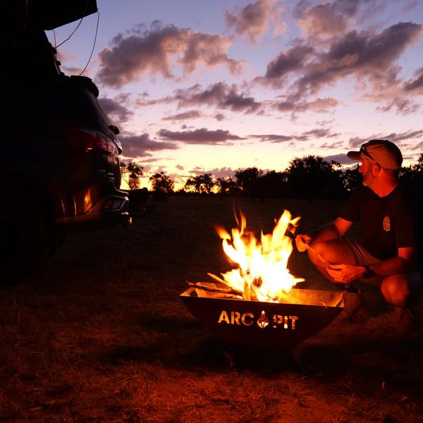 ArcPit XL 2-in-1 portable fire pit and outdoor BBQ - Large Size