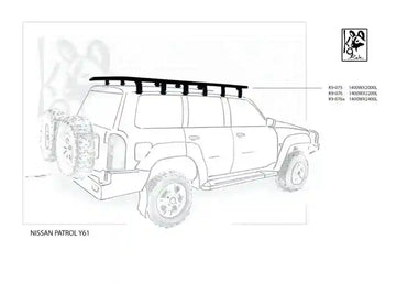 Nissan Patrol Y61 K9 Roof Racks Expedition Quality 1400WX2400L - Summer Sale