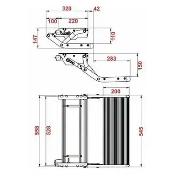 Single Manual Bolt On Caravan RV Motorhome Step