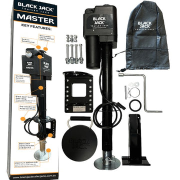 Black Jack Electric Trailer Jack – Master - with Wiring Harness