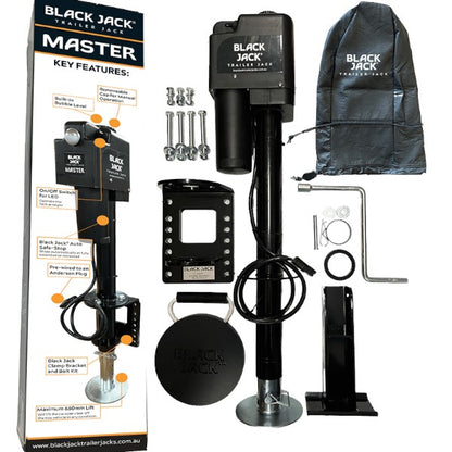 Black Jack Electric Trailer Jack – Master - with Wiring Harness