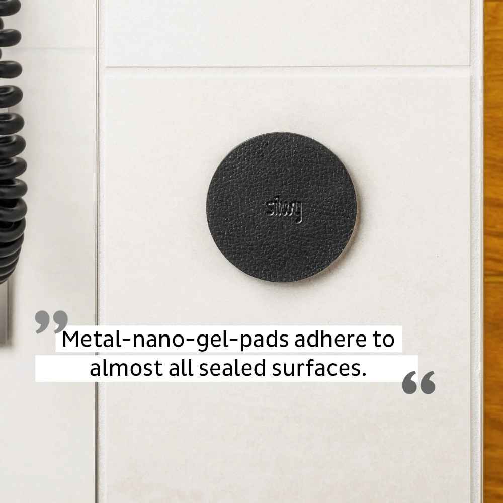Magnetic Hook CLEVER BLACK incl. Pad BLACK By Silwy