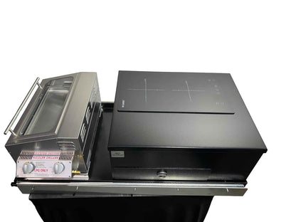 Slide Out Induction Cooktop 600mm Kit to fit onto Draw Slide