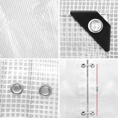2Mx3M Tarp Heavy Duty Cover 135Gsm Clear