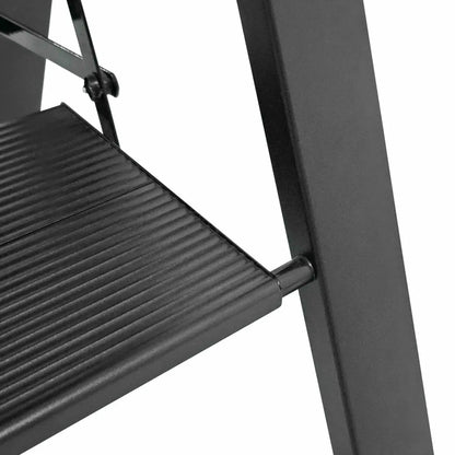 Caravan Step Ladder Folding 3 Step Black
