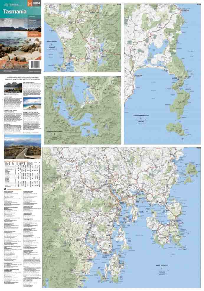 Hema Tasmania State Map
