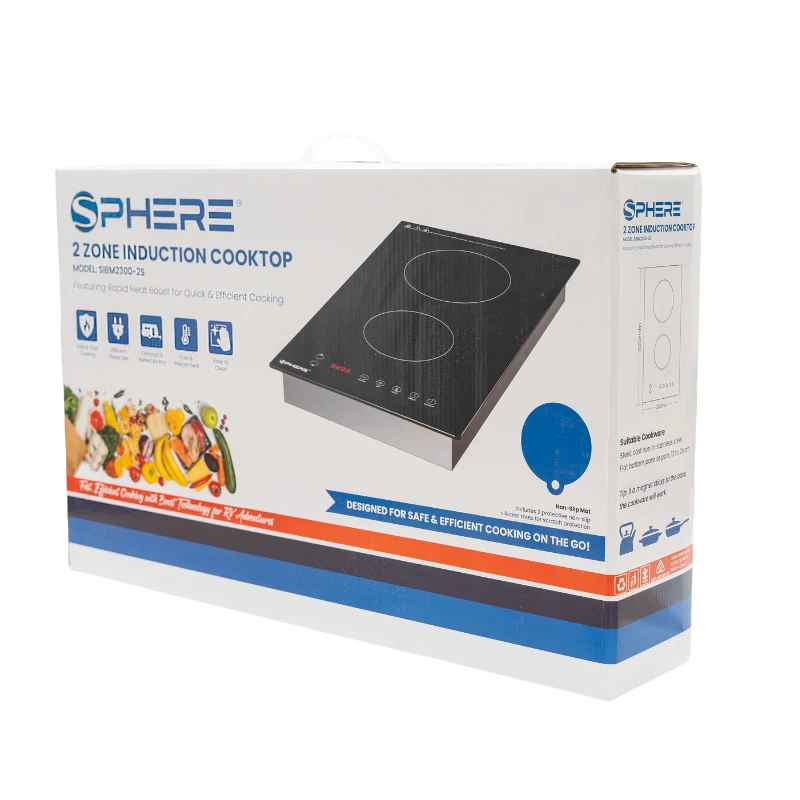 SPHERE 2 Zone Induction Cooktop Built-in 2300W