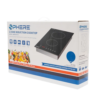 SPHERE 2 Zone Induction Cooktop Built-in 2300W
