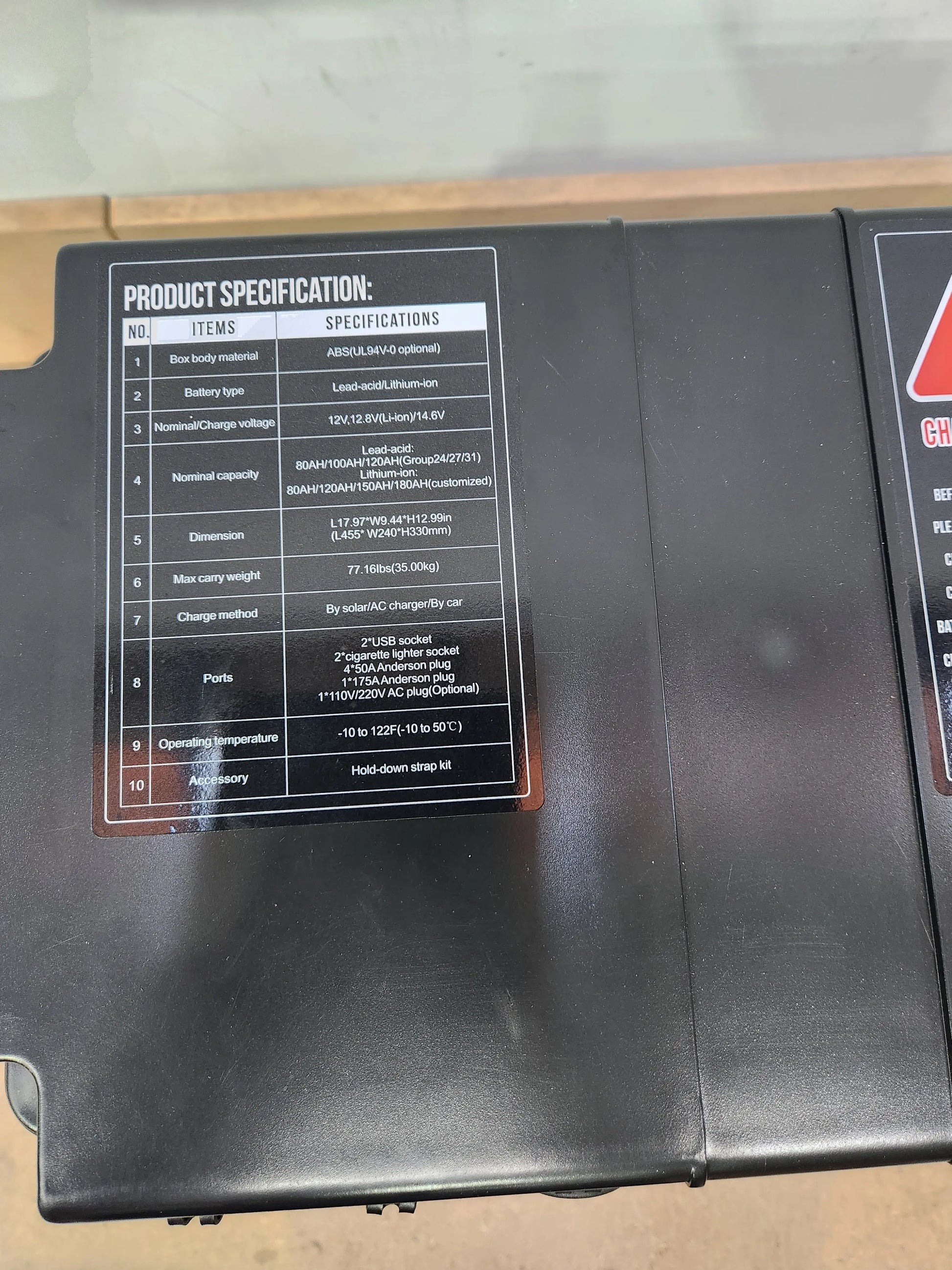 12v DCDC Charger Box (Black) Ideal for Lithium Battery - Everything Caravans