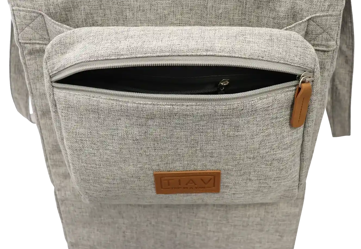 Navigator Gear TIAV Fold Away Laundry Basket Light Grey - in store only