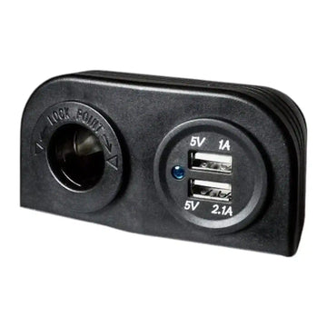 Accessory Socket 12v Dual - Surface Mount