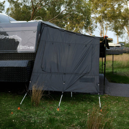 Tiegear Shield Side Walls Awning Privacy Screens Left and Right for Caravan Park