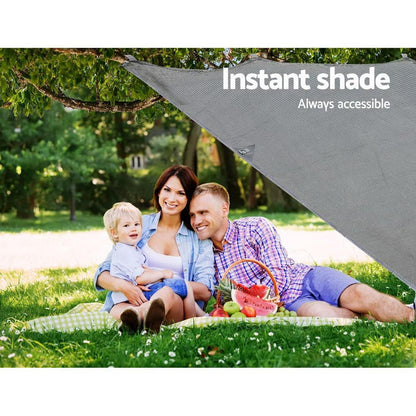 3.7M Caravan Privacy Screens 1.95M Roll Out Awning End Wall Side Sun Shade