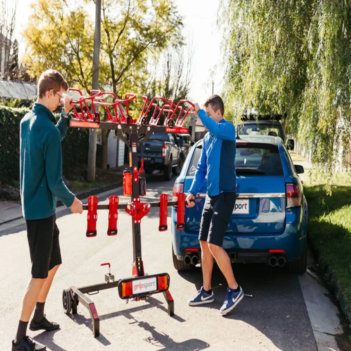 Gripsport Roller Floor Stand SMALL Moveable storage for hitch racks and bikes
