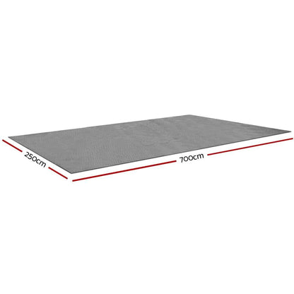7Mx2.5M Annex Floor Mat Grey