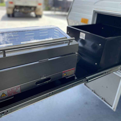 On The Go RV Kitchen Slide BBQ Combo Kit 400 - TERRAIN 1000mm Long