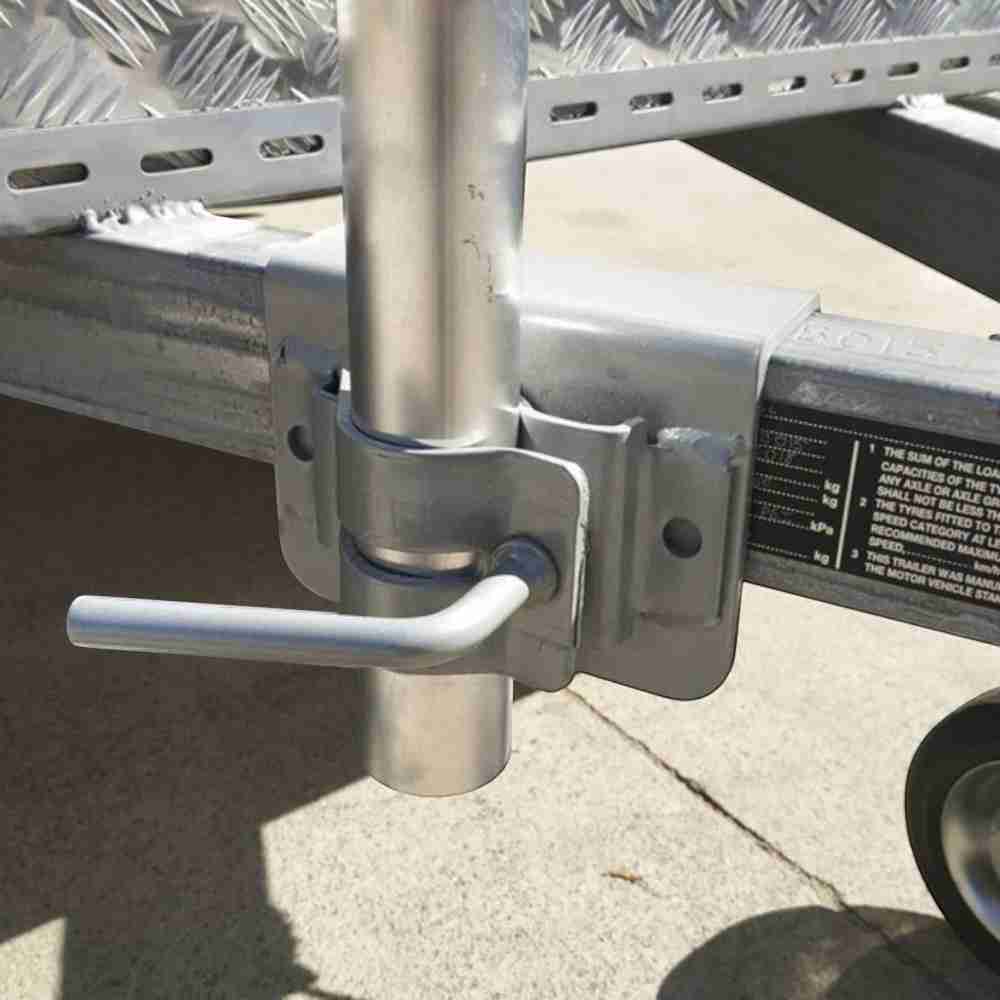 BBQARM Universal Drawbar Mount (No-Drill) 50mm Drawbars Most Trailers
