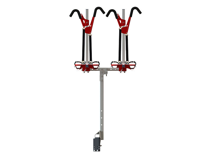 Gripsport Complete Tilting Caravan Rack for 4 Bikes with Tall Bolt On Mount Kit