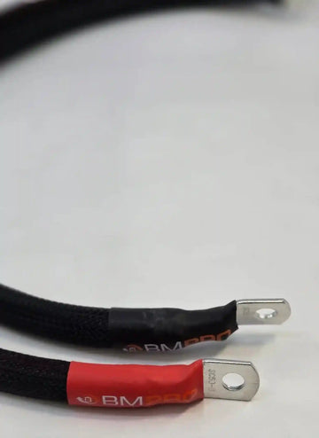 BMPro Battery and Inverter Cable Set 85mmsq 330amp 300mm Mega Fuse Extreme Cover - Pair