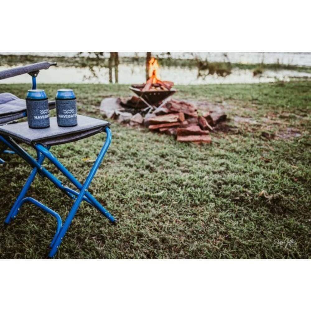 Navigator Gear the Nowhere Flip Stool Blue Grey 125Kg