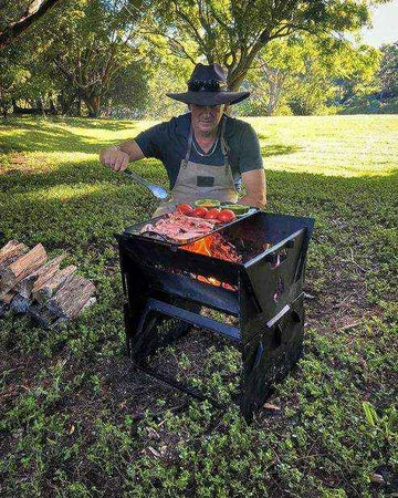 Ozpig Fire Pit Solid/Grill Cooking Plate