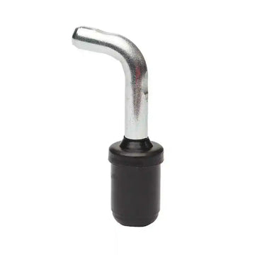 Supex Zinc Plated Bent Spigot ABS Plastic Base 38UBP Spare Tent Pole Part