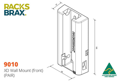 Racksbrax XD Hitch Wall Mount Pair