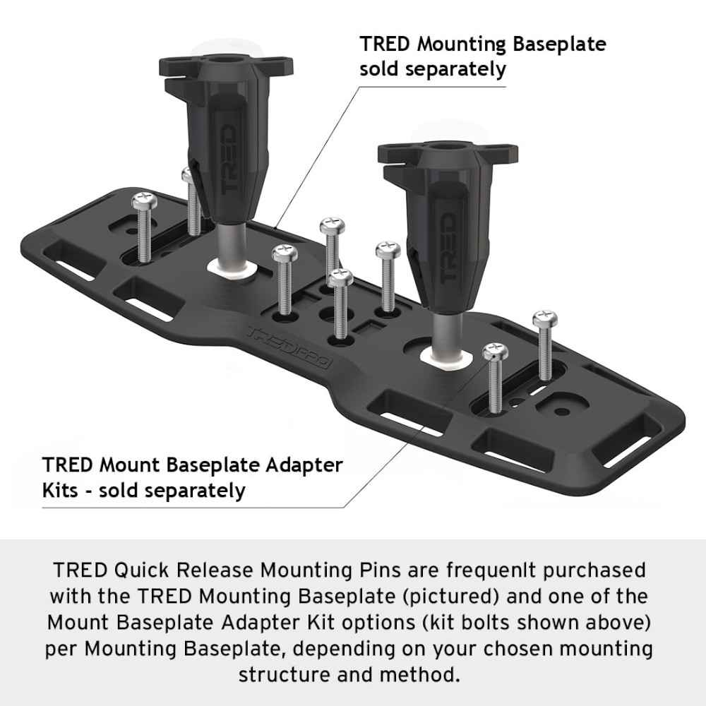 Tred Quick Release Mounting Pins 113mm - Pair