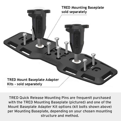 Tred Quick Release Mounting Pins 113mm - Pair