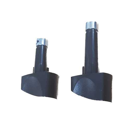 2 x  Knobs for RM2350 3 Way Fridge Selector and Thermostat - Black Dometic