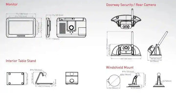2 x Furrion Vision S Rear-Vision Cameras with 1 x 7" Display - Digital Wireless.. - Everything Caravans