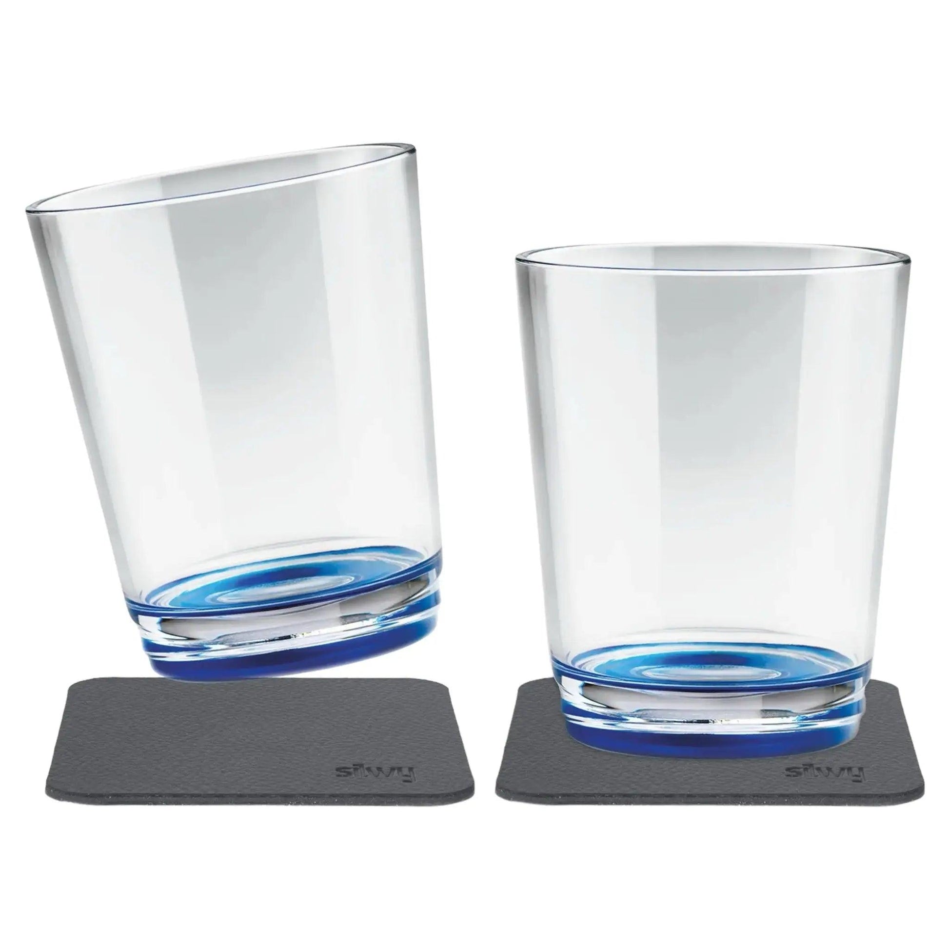 2 x Magnetic Drinking Cup Triple Lui Blue By Silwy - Everything Caravans