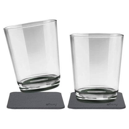 2 x Magnetic Drinking Cup Triple Pearl Grey By Silwy - Everything Caravans