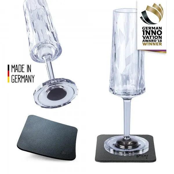 2 x Magnetic Plastic Glass Champagne By Silwy - Everything Caravans