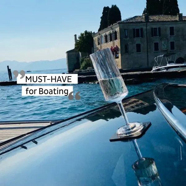 2 x Magnetic Plastic Glass Champagne By Silwy - Everything Caravans