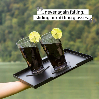 2 x Magnetic Plastic Glass Longdrink Grey By Silwy - Everything Caravans
