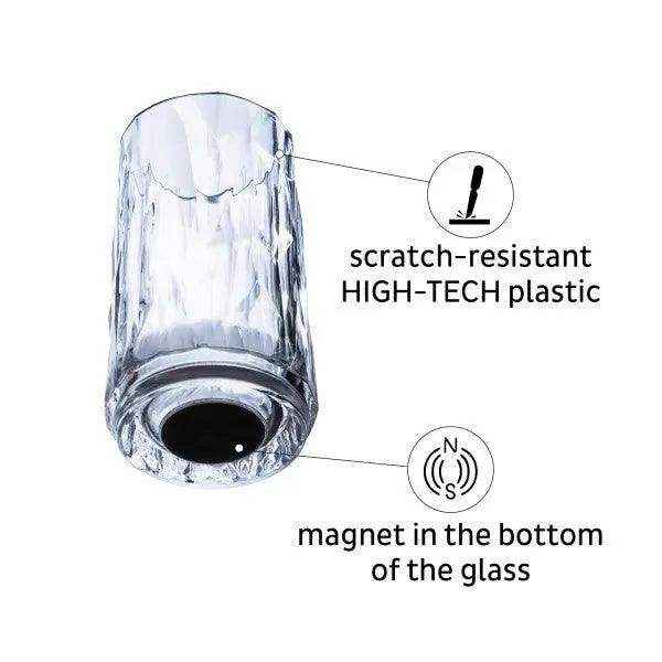2 x Magnetic Plastic Glass Shot By Silwy - Everything Caravans