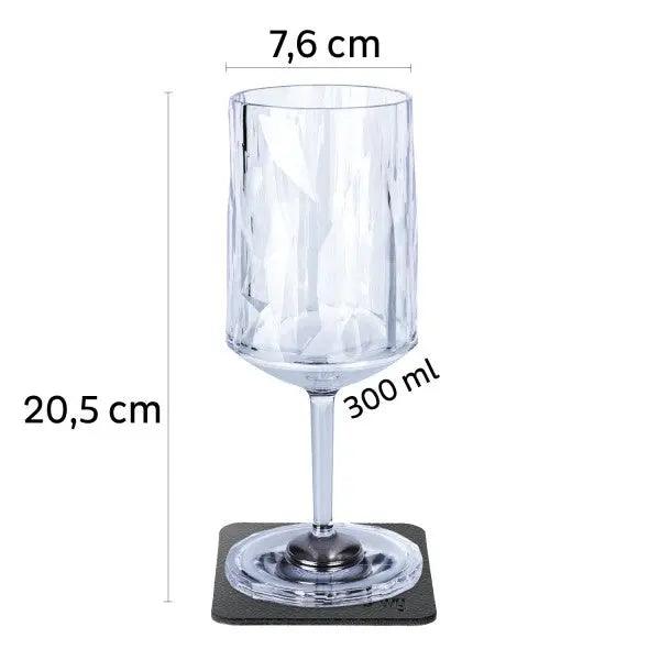 2 x Magnetic Plastic Glass Wine 300ml By Silwy - Everything Caravans