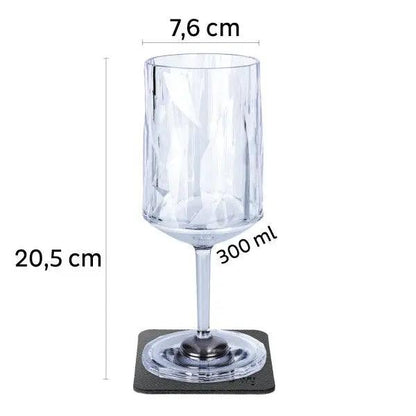 2 x Magnetic Plastic Glass Wine 300ml By Silwy - Everything Caravans