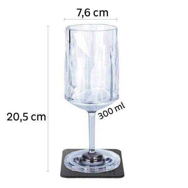 2 x Magnetic Plastic Glass Wine 300ml By Silwy - Everything Caravans