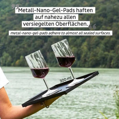 2 x Magnetic Plastic Glass Wine 300ml By Silwy - Everything Caravans