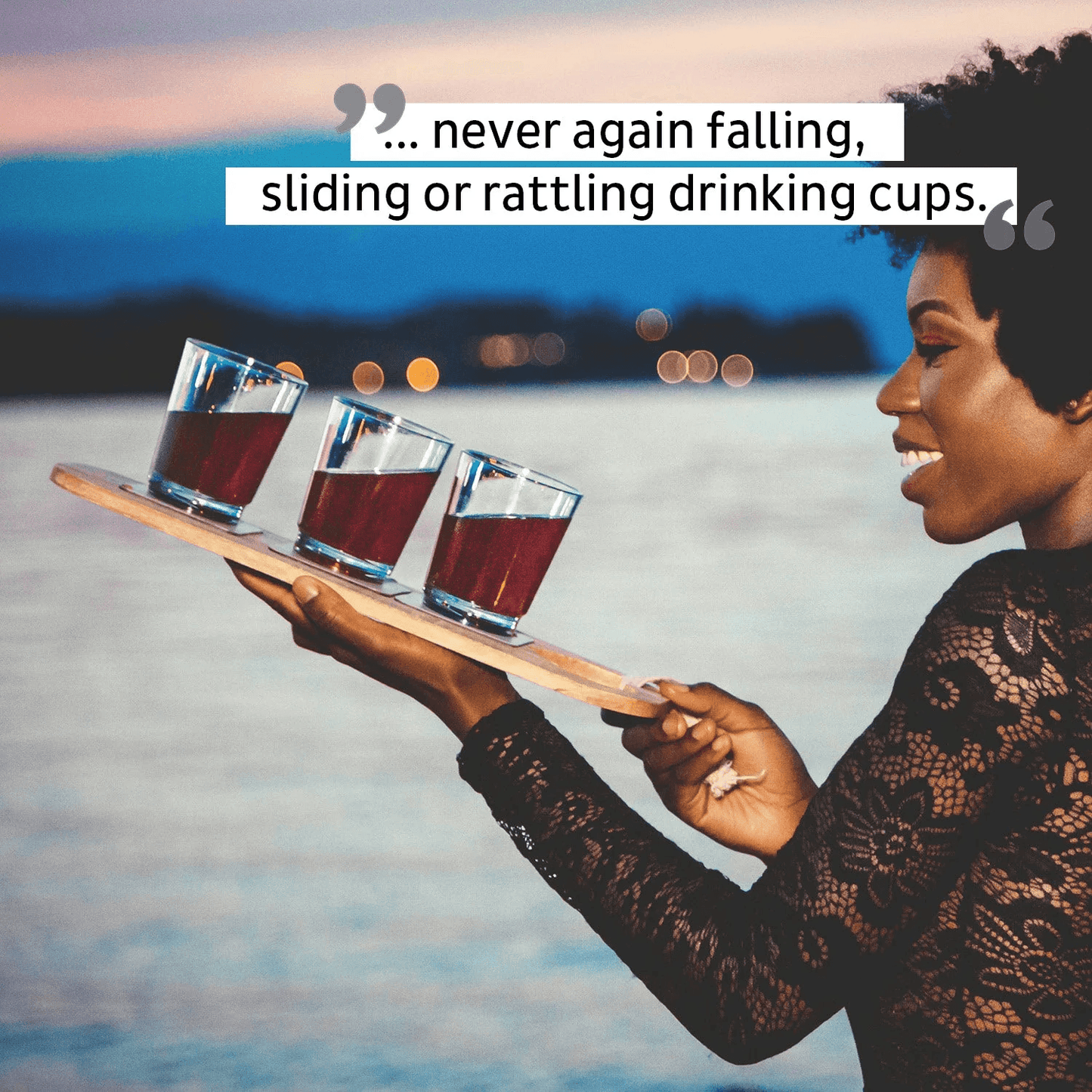 2 x Magnetic Drinking Cup Triple the Ready Red By Silwy - Everything Caravans