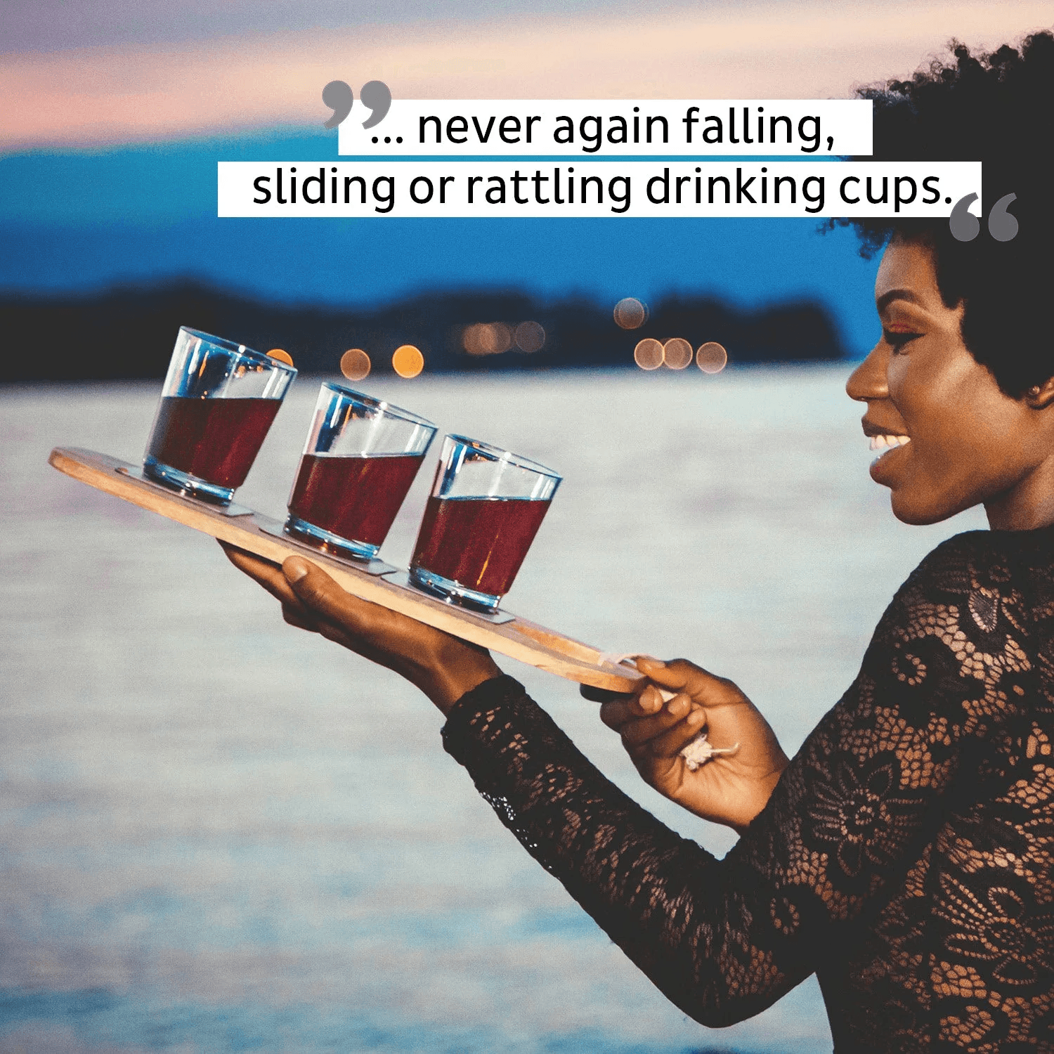 2 x Magnetic Drinking Cup Triple the Ready Red By Silwy - Everything Caravans