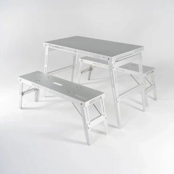 Stratus Outdoor Table and Bench Bundle - Everything Caravans