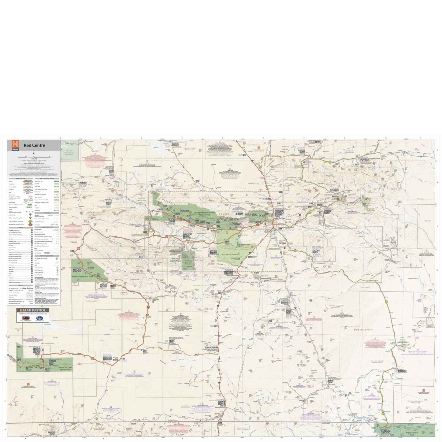 Hema The Red Centre Map