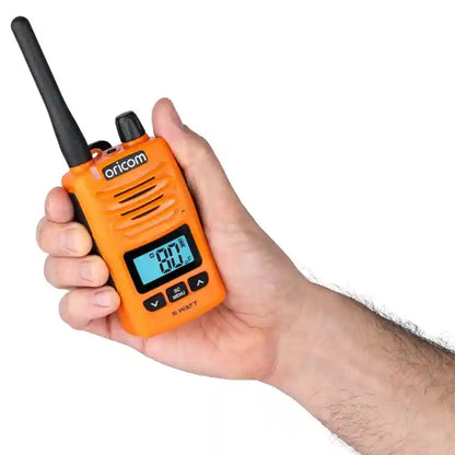 Oricom 5 Watt IP67 Waterproof Handheld UHF CB Radio - Orange