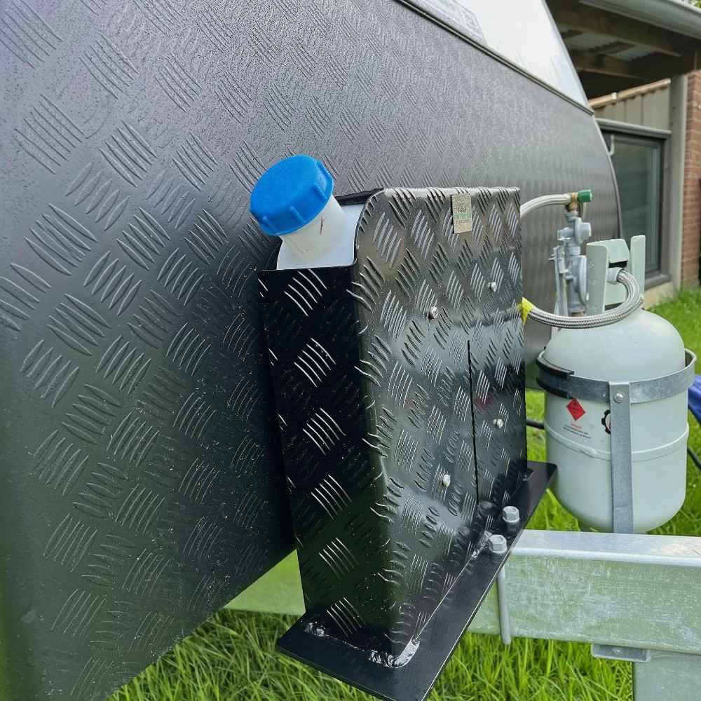 Diesel Tank Cover Black - Base Mount Left Hand Side