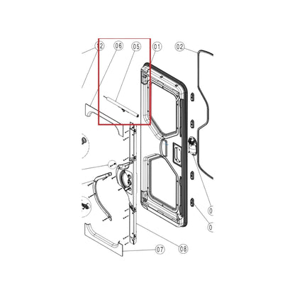 Blind for Dometic Cara D 600F Door to Suit 1750mm x 622mm Door