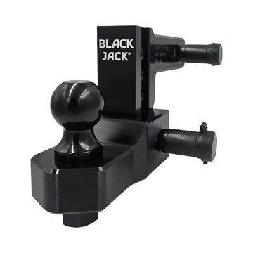 Black Jack Centuria Adjustable Hitch 100mm 3.5t Alloy - Black